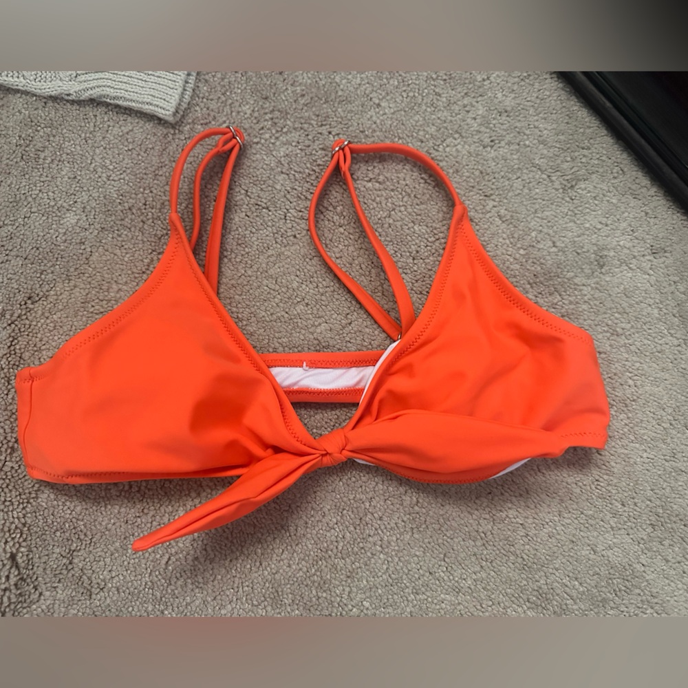 Vibrant Orange Bikini Top